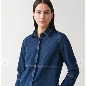 COS  US size 4 Topstitched Denim Dress